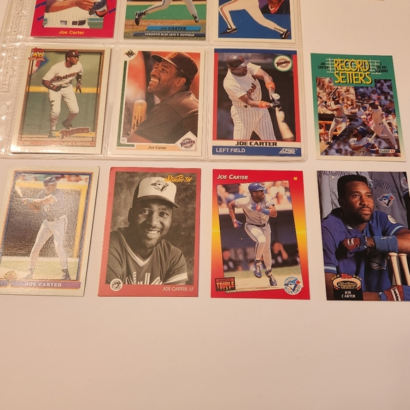 Joe Carter Lot of 15 baseball cards - Picture 7 of 7
